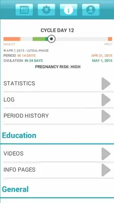 Ovulation and Period Calendar android App screenshot 12