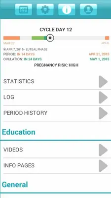 Ovulation and Period Calendar android App screenshot 5